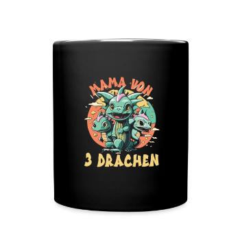 Maman - Mug uni - noir - Devant