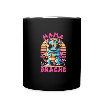 Maman - Mug uni - noir - Devant