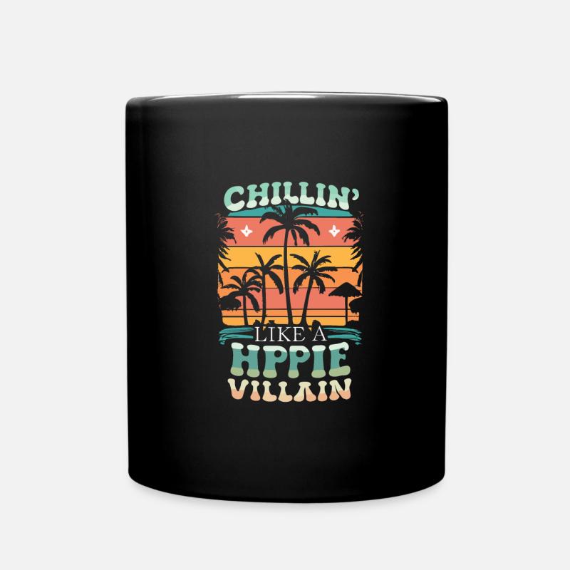 Hippie - Tasse einfarbig - Schwarz