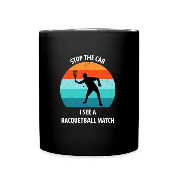 Racqueetball - Full Colour Mug - black - Front