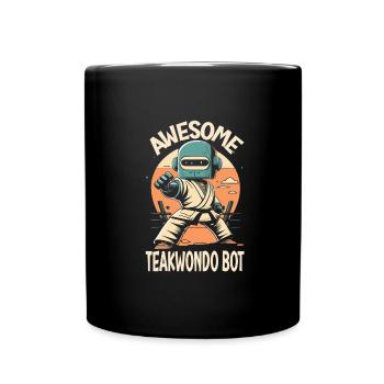 Teakwondo - Tasse einfarbig - Schwarz - Vorne