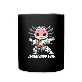 Teakwondo - Tasse einfarbig - Schwarz - Vorne