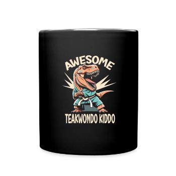 Teakwondo - Tasse einfarbig - Schwarz - Vorne