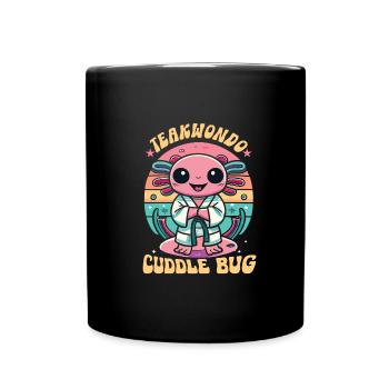 Teakwondo - Tasse einfarbig - Schwarz - Vorne