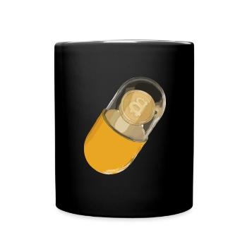 Bitcoin BTC Crypto Blockchain Coin d’échange de pièces - Mug uni - noir - Devant