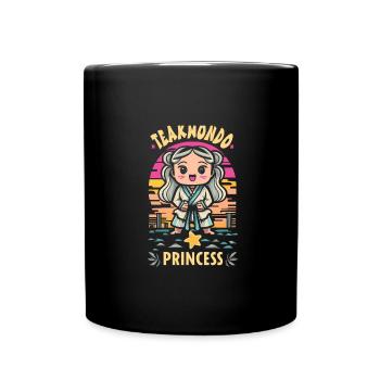 Teakwondo - Tasse einfarbig - Schwarz - Vorne