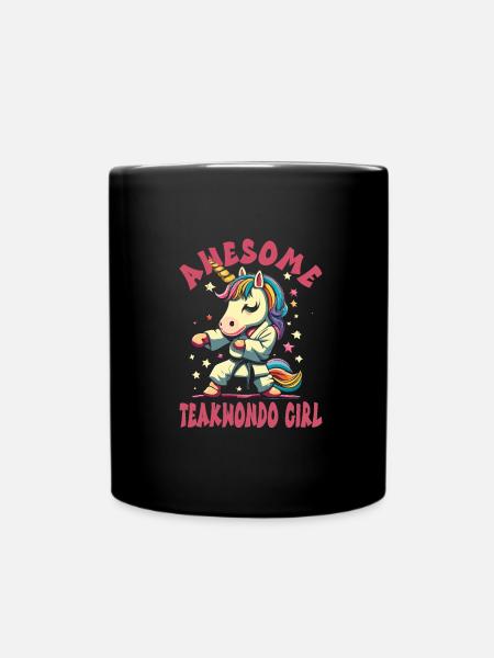 Teakwondo - Tasse einfarbig - Schwarz