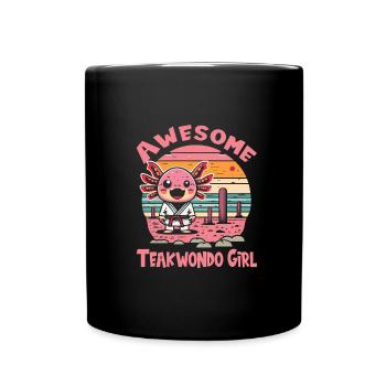 Teakwondo - Tasse einfarbig - Schwarz - Vorne