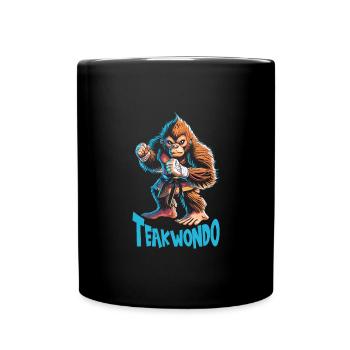 Teakwondo - Tasse einfarbig - Schwarz - Vorne