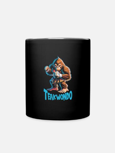 Teakwondo - Tasse einfarbig - Schwarz