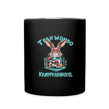 Teakwondo - Tasse einfarbig - Schwarz - Vorne
