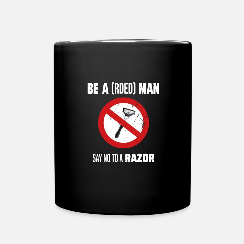Déclaration de Bart Dites non à un rasoir Bartträger - Mug uni - noir