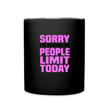 Misanthrope Antisocial Introverti - Mug uni - noir - Devant