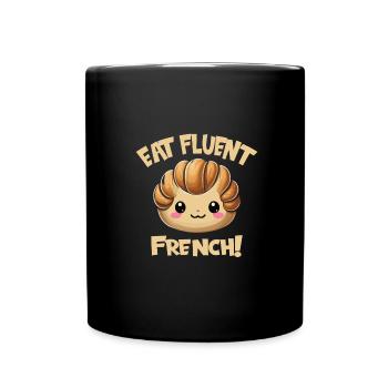 French food - Full Colour Mug - black - Front