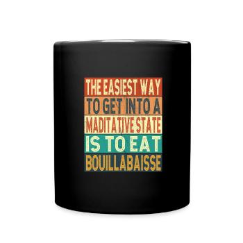 French food - Full Colour Mug - black - Front