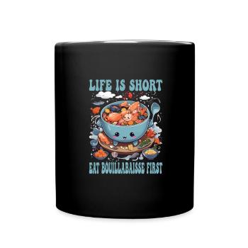 Cuisine française - Mug uni - noir - Devant