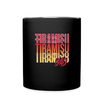 Italienisches Essen - Tasse einfarbig - Schwarz - Vorne