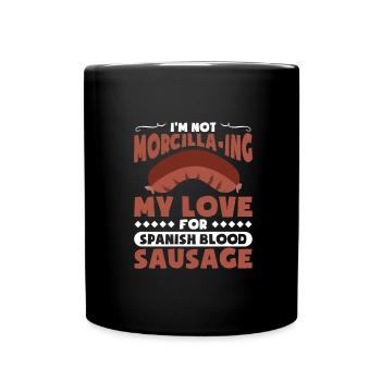 Spanisches Essen - Tasse einfarbig - Schwarz - Vorne