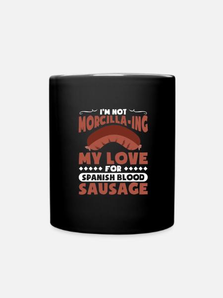Spanisches Essen - Tasse einfarbig - Schwarz