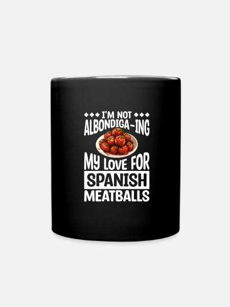 Spanisches Essen - Tasse einfarbig - Schwarz