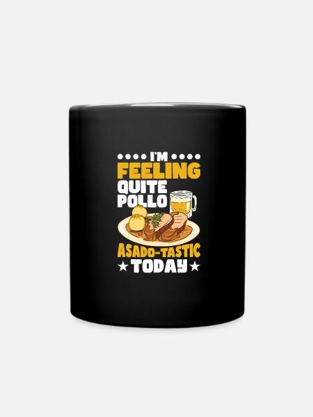 Spanisches Essen - Tasse einfarbig - Schwarz