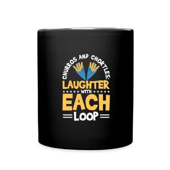 Spanisches Essen - Tasse einfarbig - Schwarz - Vorne