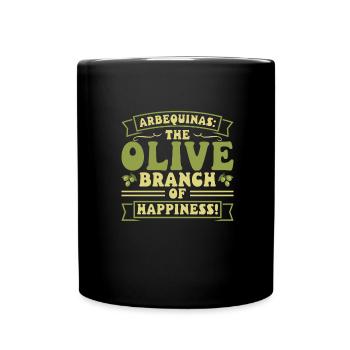 Spanisches Essen - Tasse einfarbig - Schwarz - Vorne
