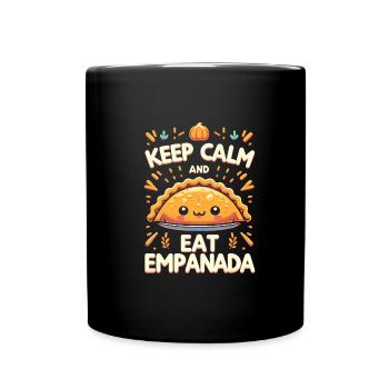 Spanisches Essen - Tasse einfarbig - Schwarz - Vorne