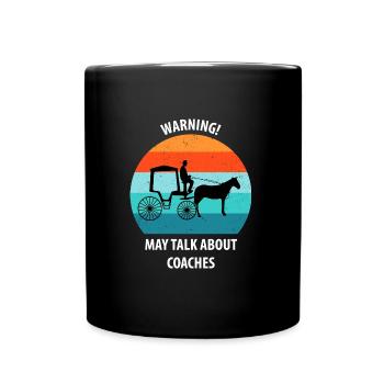 Coachman Carriage Horse-drawn carriage Carriage - Full Colour Mug - black - Front