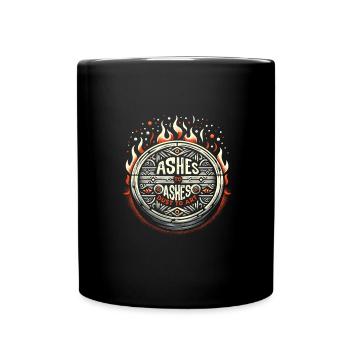 Chauffage au bois - Mug uni - noir - Devant