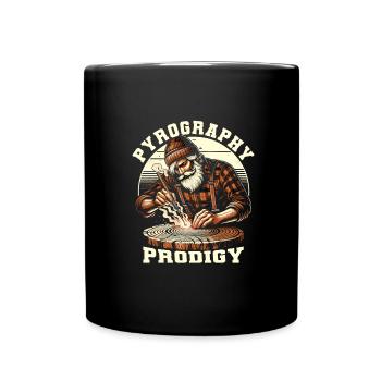 Wood burning - Full Colour Mug - black - Front