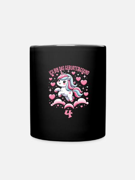 Kindergeburtstag - Tasse einfarbig - Schwarz