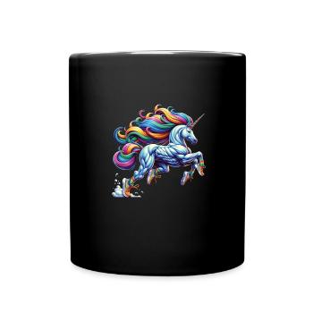Fitnesstrainer - Tasse einfarbig - Schwarz - Vorne