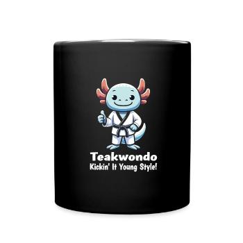 Teakwondo - Tasse einfarbig - Schwarz - Vorne