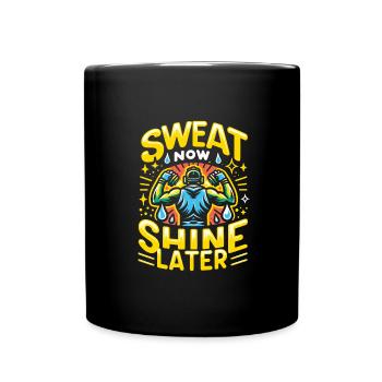 Abnehmen - Tasse einfarbig - Schwarz - Vorne