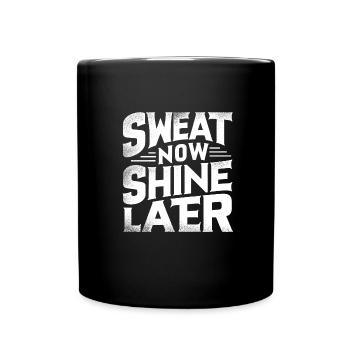 Abnehmen - Tasse einfarbig - Schwarz - Vorne