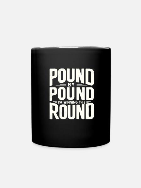 Abnehmen - Tasse einfarbig - Schwarz
