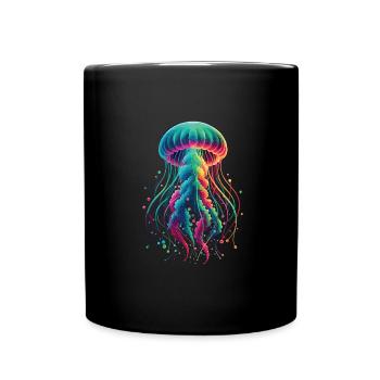 Méduse - Mug uni - noir - Devant
