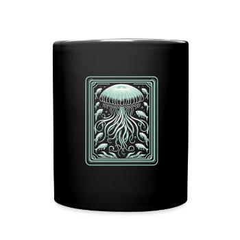 Méduse - Mug uni - noir - Devant