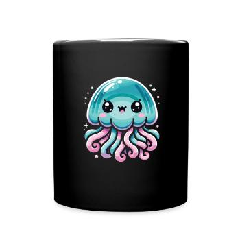 Méduse - Mug uni - noir - Devant
