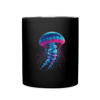 Méduse - Mug uni - noir - Devant