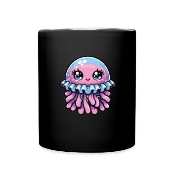 Méduse - Mug uni - noir - Devant