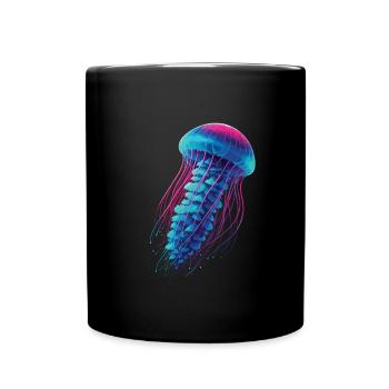 Méduse - Mug uni - noir - Devant