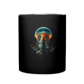 Méduse - Mug uni - noir - Devant