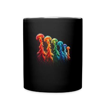 Méduse - Mug uni - noir - Devant
