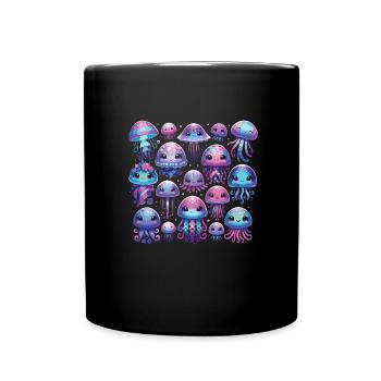 Méduse - Mug uni - noir - Devant
