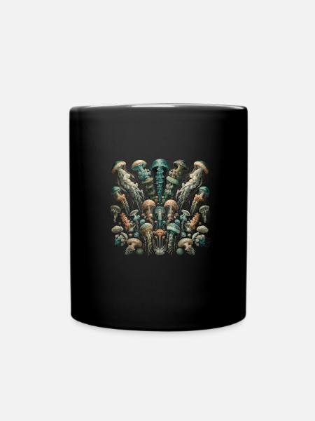 Qualle - Tasse einfarbig - Schwarz
