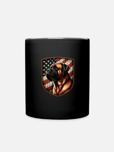 Bullmastiff - Tasse einfarbig - Schwarz
