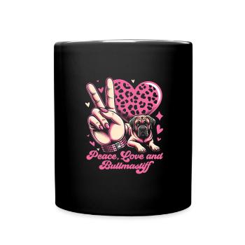 Bullmastiff (Bullmastiff) - Mug uni - noir - Devant