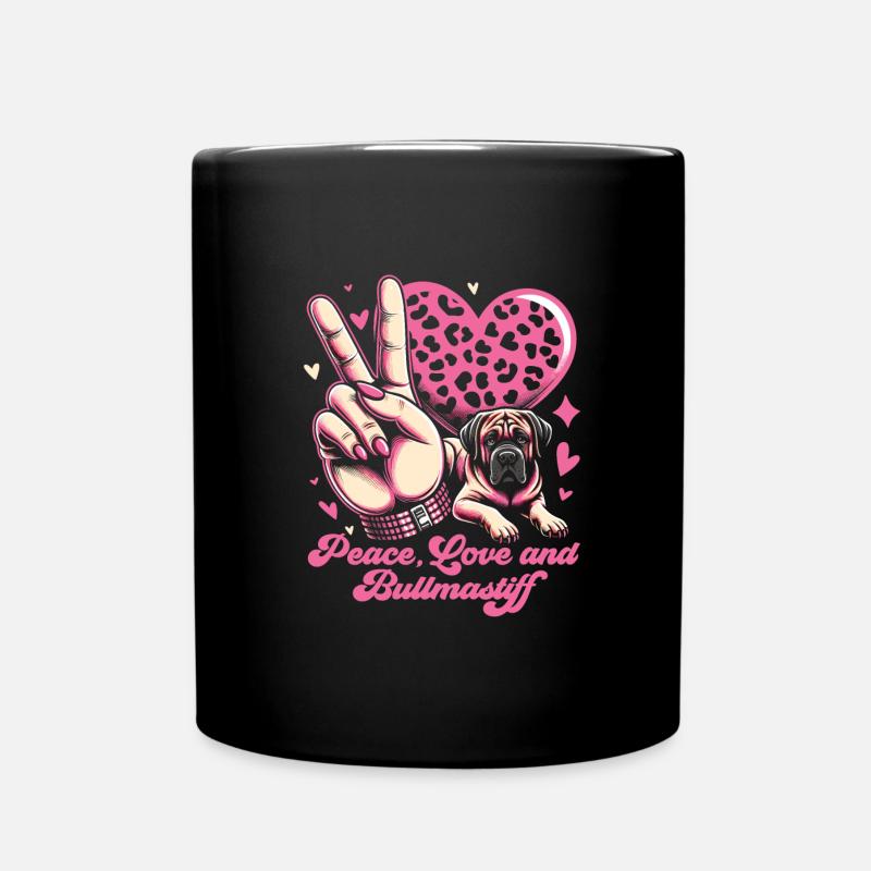 Bullmastiff - Tasse einfarbig - Schwarz